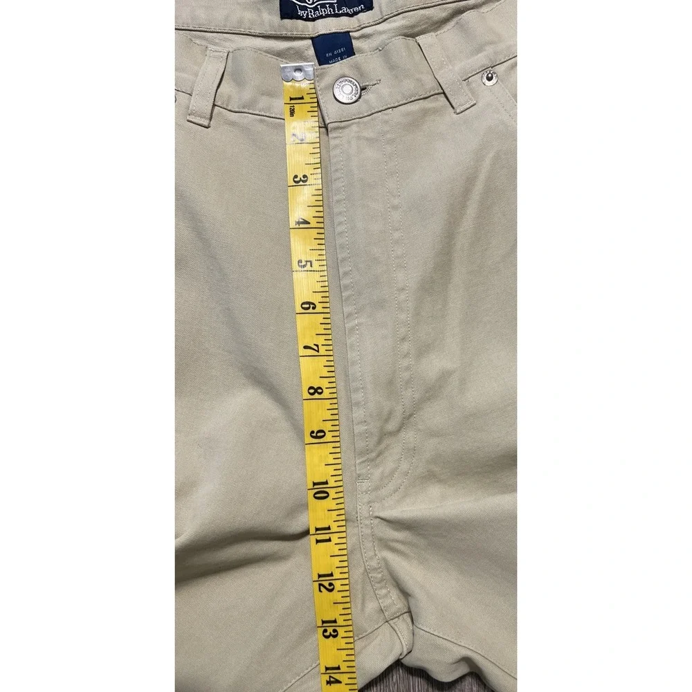 Vintage 90s Polo Ralph Lauren 5 Pocket Twill Tan Straight Leg Pants Size 36x34